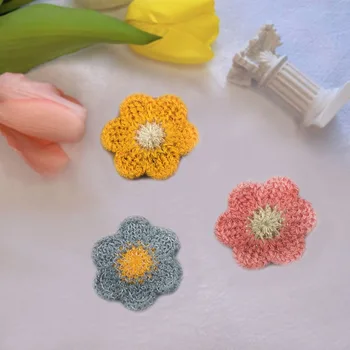 20PCS Нова вълна паста от плат слънчоглед малко парче цвете маргаритки Аксесоари за diy материал за щипки аксесоари за апликация на дрехи