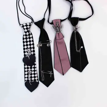 Модерен вратовръзка в стил колеж, украса за костюми, рокли, Еластичен дизайн, Жаккардовый папийонка, трендови креативни аксесоари Унисекс