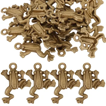 50шт Висулка във формата на жаба Висулки във формата на жаба Декоративни Висулки за направата на колие