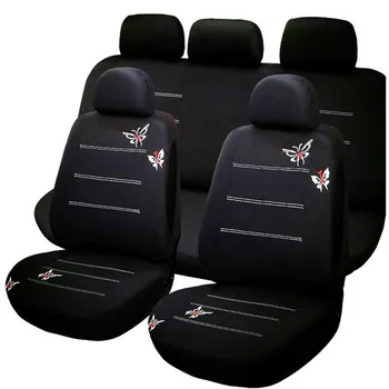Нови калъфи за автомобилни седалки от памук и тъкани за Skoda Octavia Fabia Superb Rapid Yeti Spaceback, автомобилни аксесоари, Joyste Jeti стикер за автомобил