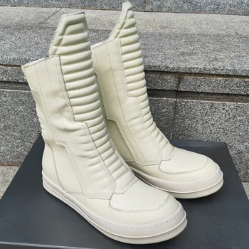 High Street Марка Arctic Кожени престрелки обувки на двоен цип, мъжки ежедневни обувки Owens, дамски обувки