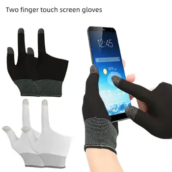 1 Чифт билярдни ръкавици Супер Меки Высокоэластичные 2-пальцевые билярдни ръкавици за басейн Ръкавици за сензорен екран Аксесоари за мобилни игри